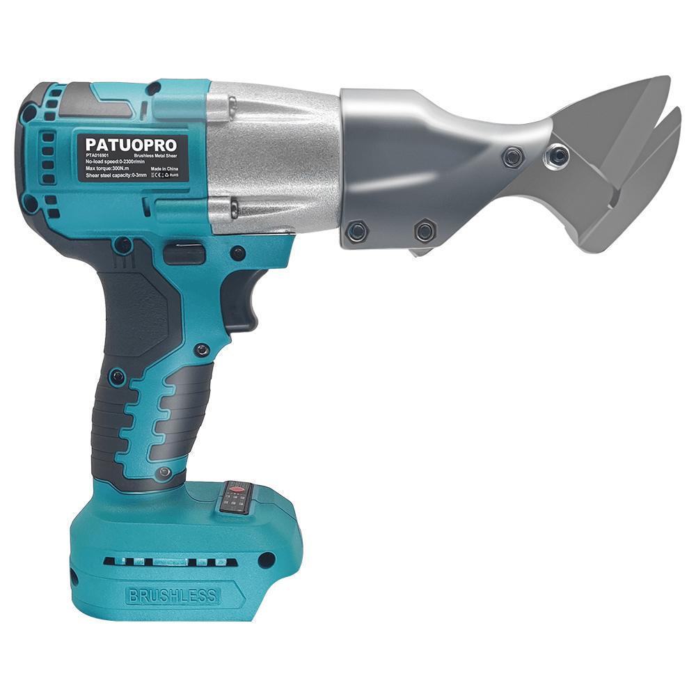 PATUOPRO 300N.m Cordless Electric Iron Scissor Brushless Metal Shear Rechargeable Cutting Power Tool For Makita 18V Battery