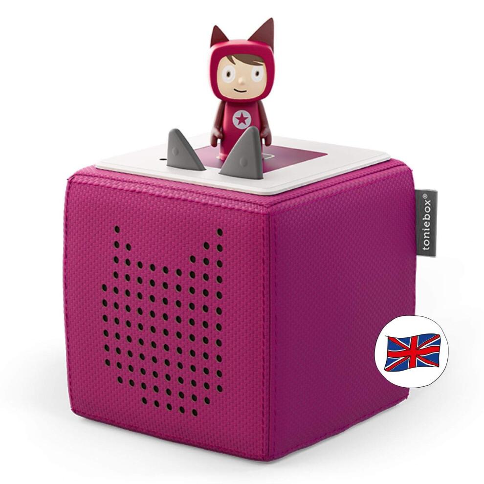 Toniebox Starter-Set inkl. 1 Kreativ-Figur, Audio- und Musikplayer-Lautsprecher für Hörbücher, Lieder für Kinder, Lila