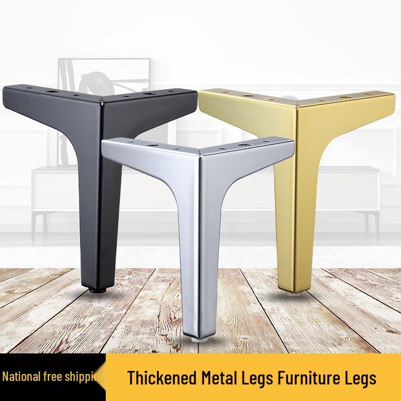 Elegant Tri-Pronged Metal Legs for Furniture: Sofa, Coffee Table, Cabinet, and Bathroom Cabinet Support