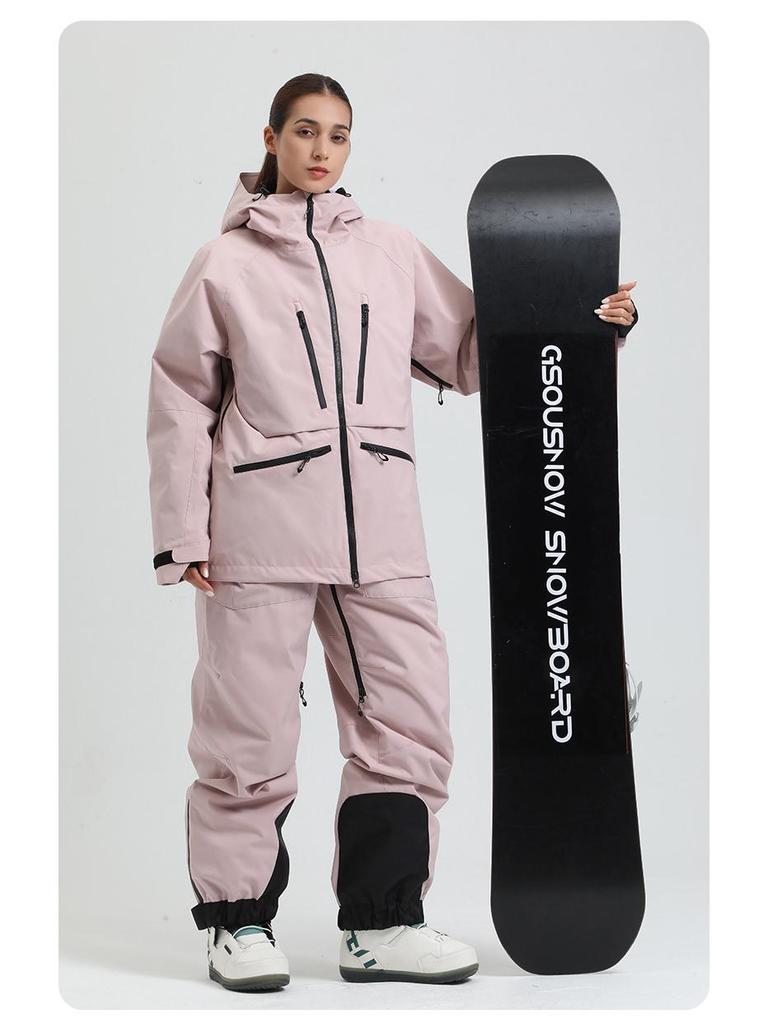 Men's and Women's Winter Ski Suit: Warm, Breathable, Waterproof, and Windproof for Outdoor Snowboarding and Sports.