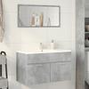 VidaXL Sink Cabinet Concrete Grey 80x38.5x46 Cm Chipboard, Bathroom Cabinet, Storage Cabinet, Support of 856210