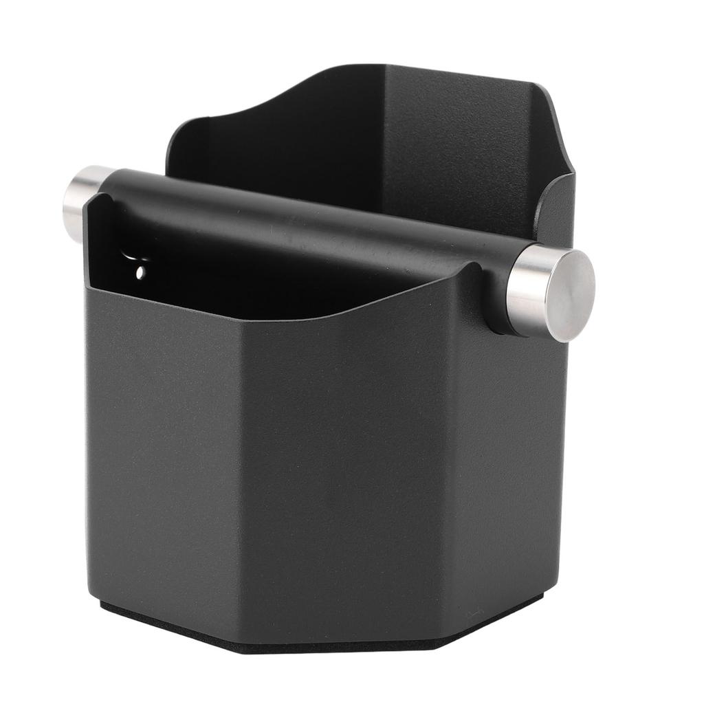 Coffee Ground Knock Box Stainless Steel Small Coffee Knock Box for Home Kitchen Countertop