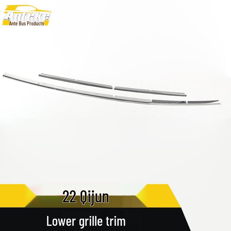 22 Qijun Lower Grille Trim, Front Hood Bumper Protective Strip & Decorative Sticker Accessories