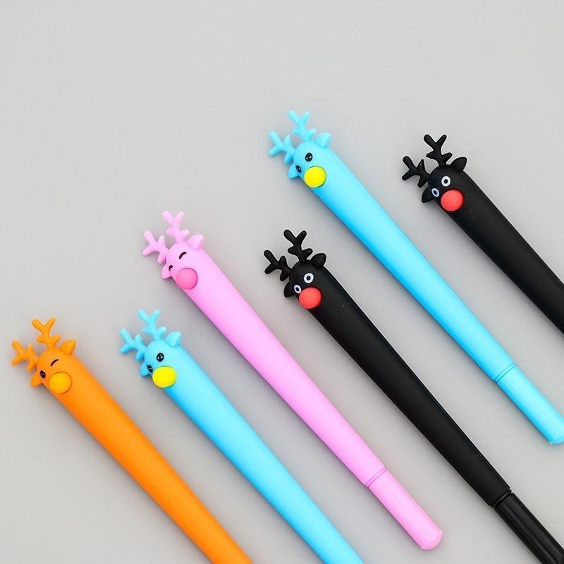 4PCS New Cute Cactus Modeling Gel Pen Student Stationery Novelty Gift School Material Office Stationery