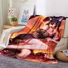 1Pc Genshin Impact Anime Character Blanket Soft Comfortable Polyester Blanket All Season Use Suitable Bedroom Office Outdoor Christmas Gift Choice Pri