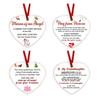 Memorial Christmas Ornaments Hug from Heaven Heart Shaped Christmas Tree Ornament