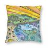 Chesil Cove Isle Of Portland Square Pillowcase Polyester Linen Velvet Printed Zip Decor Throw Pillow Case Home Cushion Cover