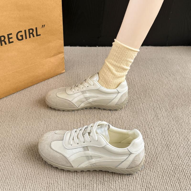 Dexun Shoes Women's Little White Shoes 2025 New Popular Spring and Summer Flat-bottomed Forrest Gump Shoes Sports and Leisure Board Shoes