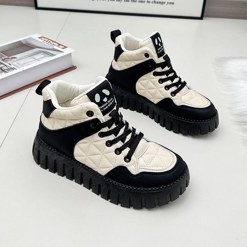 

Girls Winter Fleece-Lined Snow Boots, Thickened Cotton, Mid-to-Large Sizes Size 35