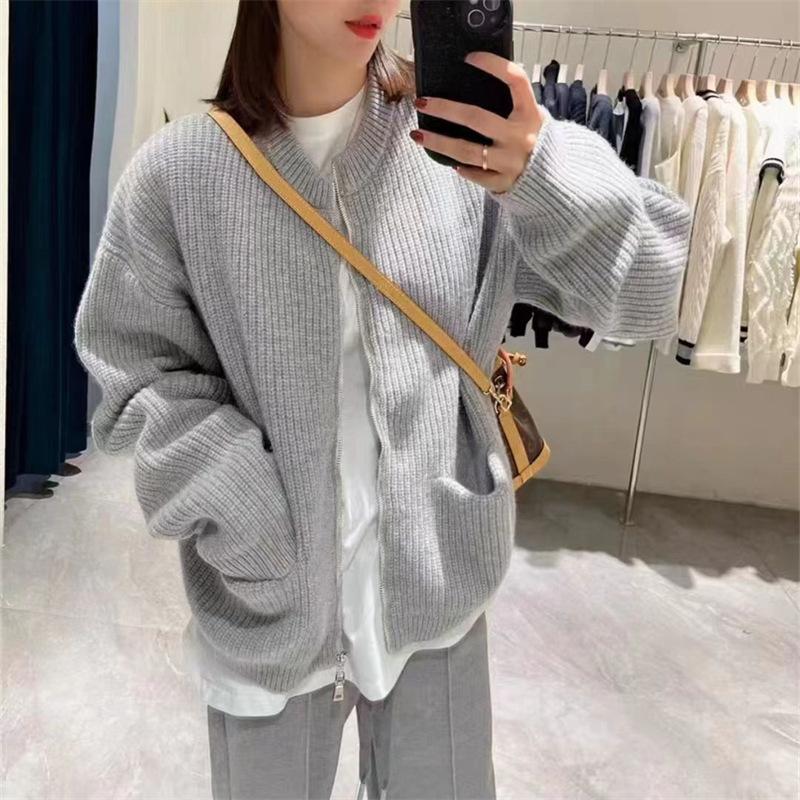 DAFIFY Women's Fashion Casual Fall Winter Solid Color Print Long Sleeve O-Neck Sweaters