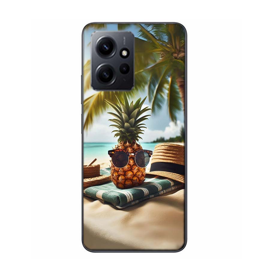 Harvest Pineapple Phone Case For Redmi Note 14 15 Pro 5G 13 12 Pro Plus 11 11T 11E 11S 10 Pro 10S 9 9S Cover Cell Clear TPU Capa