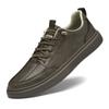 Men's shoes 2025 summer new men's leather surface waterproof casual shoes soft sole retro fashion non-slip wear-resistant board shoes tide