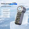 T76 Turbo Handheld Fan: USB Rechargeable, 199 Speeds, Portable Cooling with Ice Pack