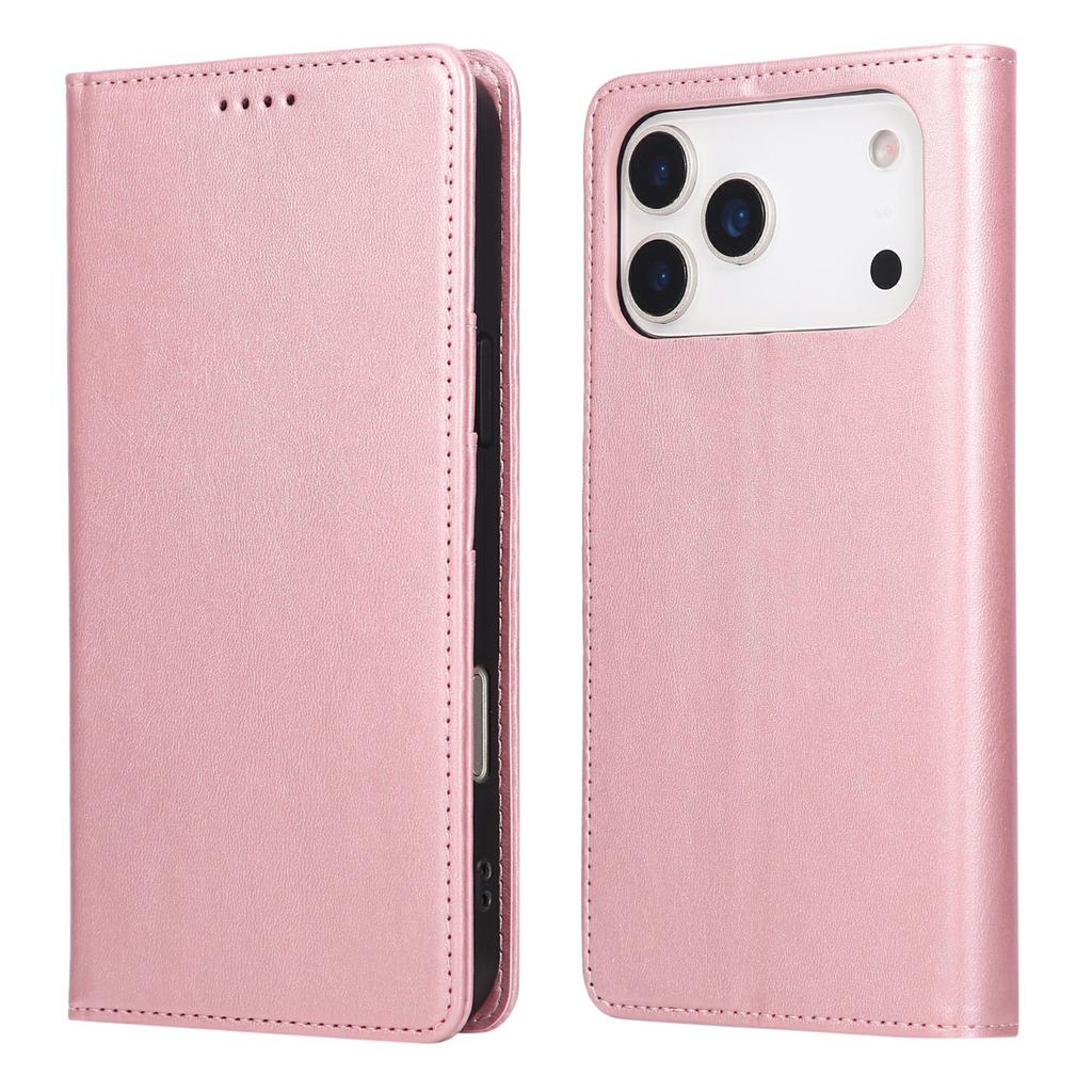 For iPhone 17 Pro Case RFID Blocking PU Leather Phone Wallet Cover