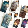 Yacht Sailing Boat Sunset Case For POCO X3 X6 F6 Pro M6 X5 F3 F5 M5s Xiaomi 13 14 Ultra 12 Lite 11T 12T 13T Pro Cover
