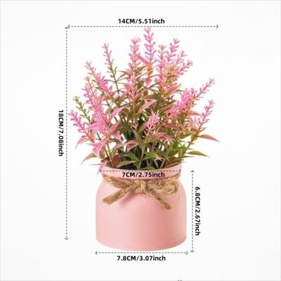 Mini Künstliche Topfblumen Bonsai Immergrüne Topfpflanzen Ornamente Tischdeko Kunstpflanze Kunstblume Bonsai Heim-Gartendekor