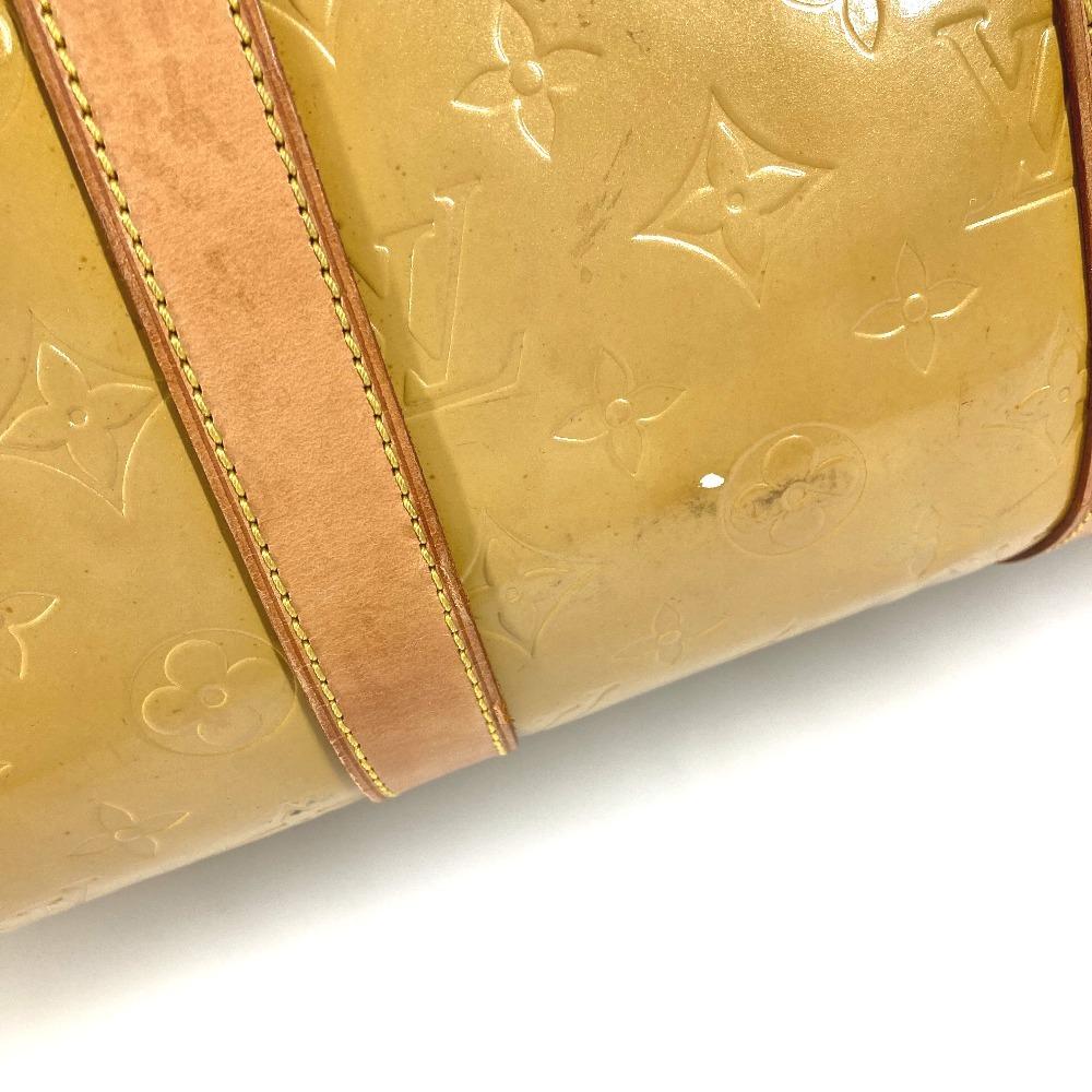 Louis Vuitton M91000 MonogramVernis Mercer Bags Travel Bag Duffle Bag Beige