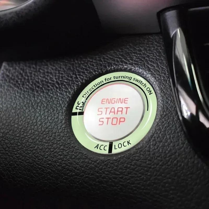 Luminous Car Ignition Key Ring Stickers Night Glowing Decoration Sticker Car Motorcycle 3D Sticker Decals Key Fluorescent Circle