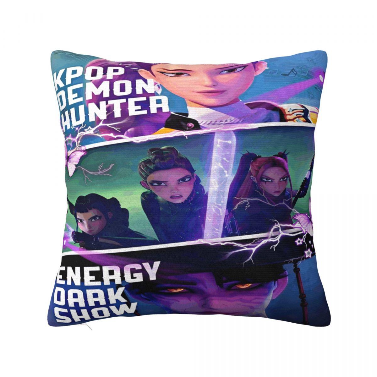 

New Style Seat Kpop Demon Hunters HuntrixDecor Pillowcase Accessories Pillow Covers Square Multiple Sizes 12x12Inch