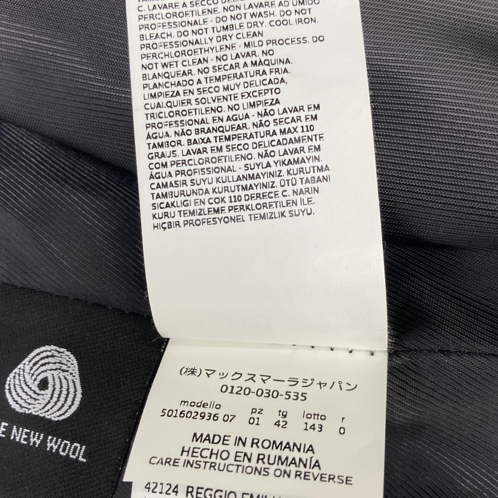 Max MaraWEEKEND 501602936 Charcoal Gray 100% Wool Chesterfield Coat coat 42 grayUsed