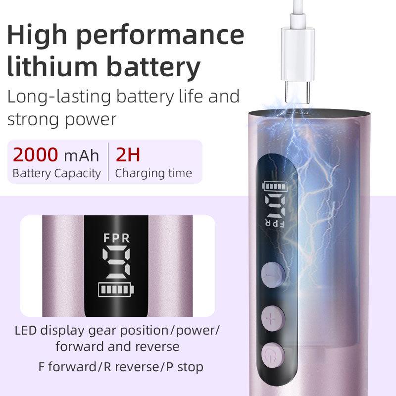 Portable Electric Foot Grinder & Dead Skin Remover for Home and Salon Use - Perfect for Foot Care and Nail Treatment