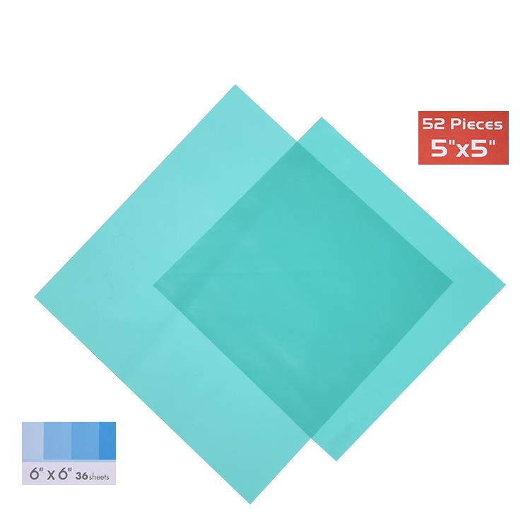 Dental Rubber Dam Sheets, Small Size 5x5, 52-Pack