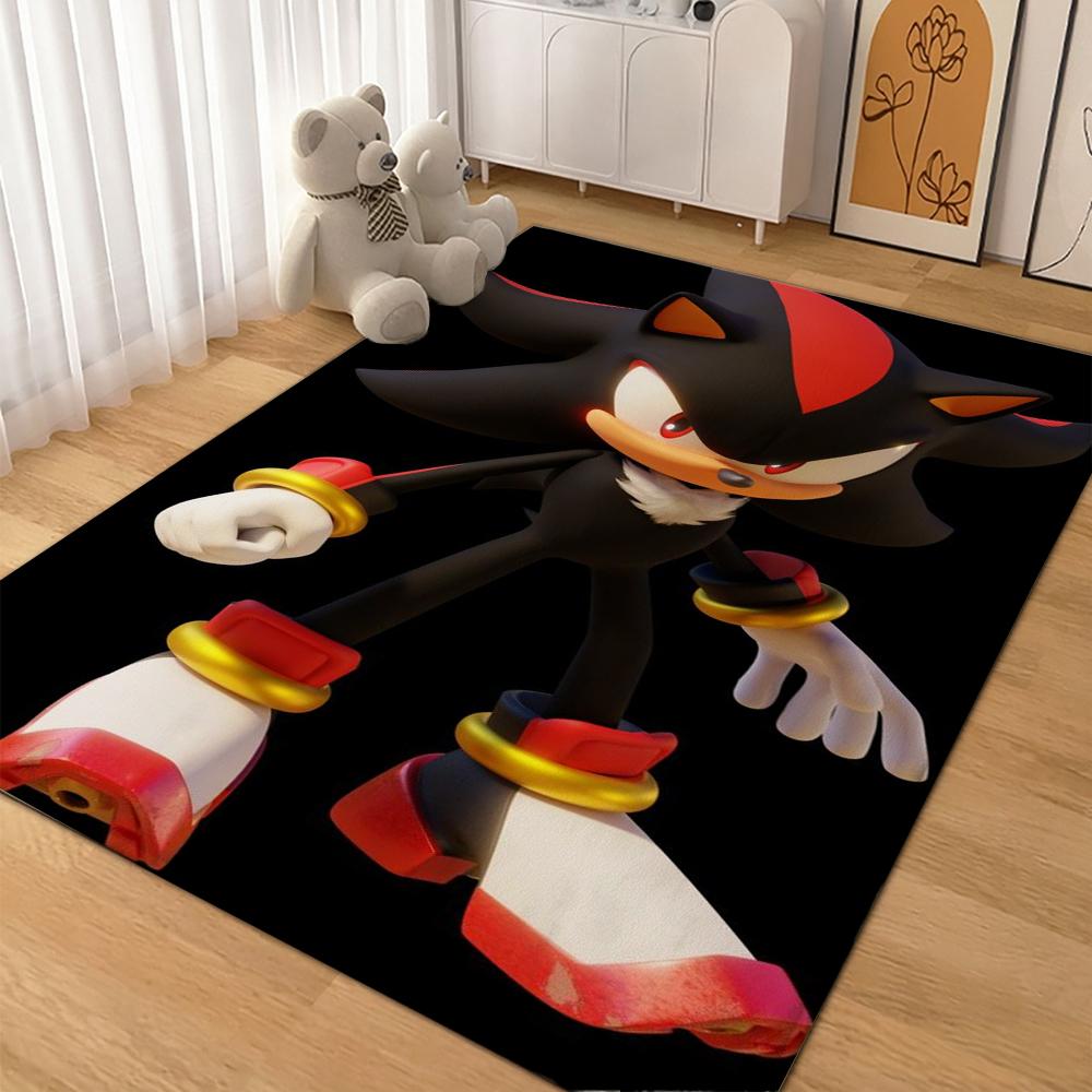 Sonic Hedgehog Carpet Bath Mat Fluffy Rug Soft Foot Mat Under Desk Mat Living Room Rug Pet Friendly