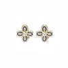 Silver Needle Diamond Flower Stud Earrings - Elegant Fashion Temperament