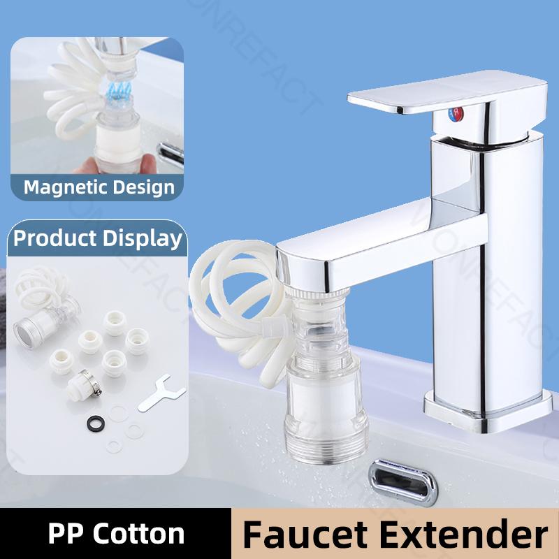 

Faucet Extension Tube Spring Shower Faucet Adapter Hose Magnetic Design to Pick Up Suitable for Bathrooms Kitchens Balconies
