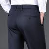 2024 Spring And Autumn New High End Business Casual Pants Men'S Elastic Straight Tube Loose Western Pants Long Pants