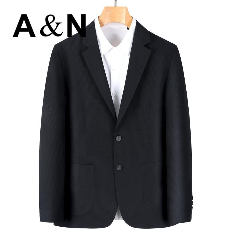 [Weaving Texture Pattern&Lightweight Single West] autumn crisp and stylish business casual men's suit jacket