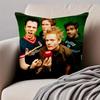 Punk Rock American Band TThe OOffspring Cushion Cover Pillowcase Antidustmite Invisible Zipper Short Plush Sofa Cushion