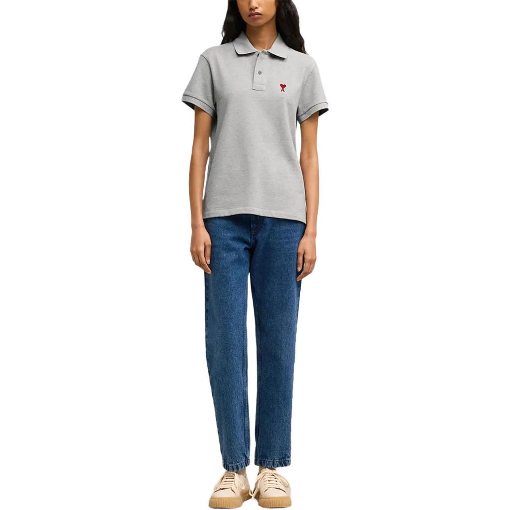 AMIPARIS Ami De Coeur Polo Shirt BFUPL001760-GREY