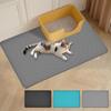 1pcs with Raised Edge Cat Litter Mat Silicone Pet Feeding Mat New Pet Dining Mat  Cat Cage