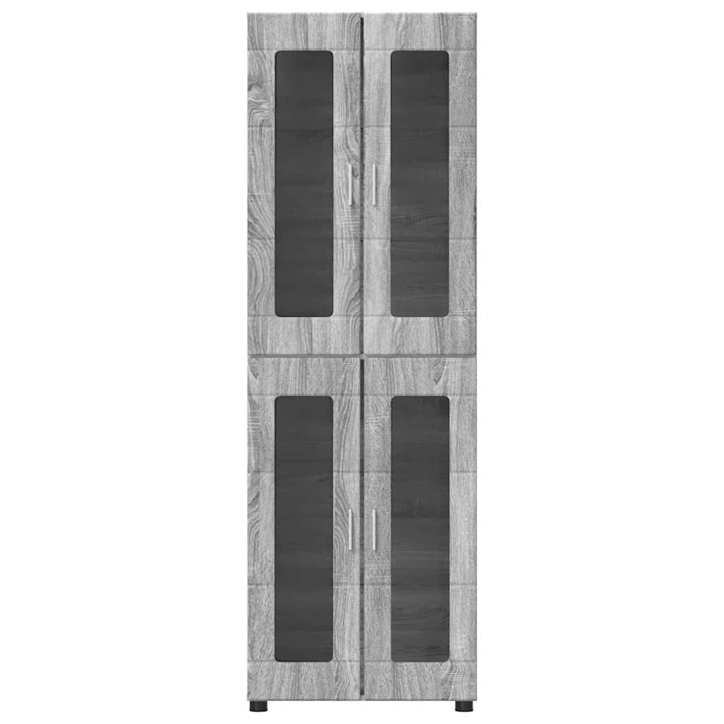 Highboard FLORIN Grey Sonoma 60 x 35 x 182 cm Particleboard