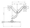 Adjustable Dual Monitor Stand: No-Drill, Height-Adjustable, Rotating & Telescopic for 17-32 Inch Screens