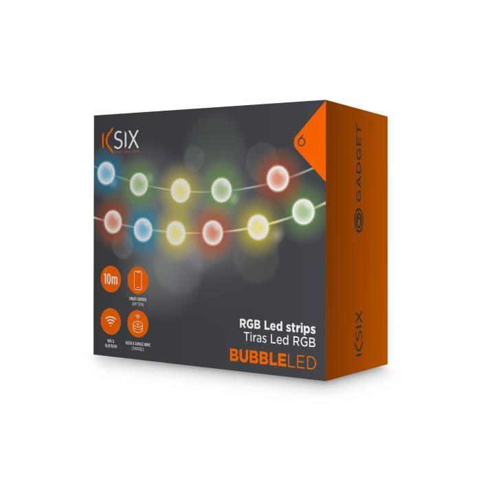 STRIP BUBBLES LED COULEURS CONNECTE 10M KSIX