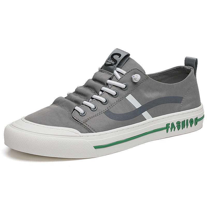 

Мода 2024 года, высококачественные фирменные простые парусиновые туфли с мягкой подошвой, противоскользящие, для мужчин, лоферы, универсальная спортивная обувь для отдыха для мужчин 44 серый