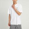 Vans Letter Pattern Printed Crew Neck Short Sleeve T-Shirt Men Tops White VN0008Z9WHT
