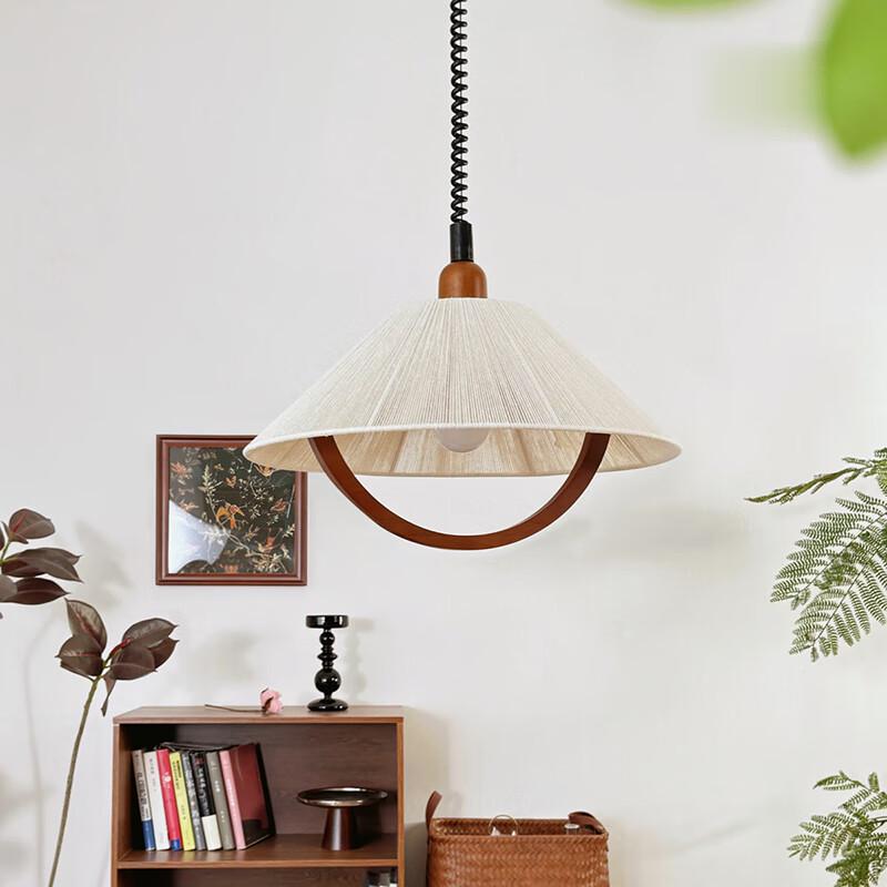 French Retro Height-Adjustable Restaurant Pendant Light