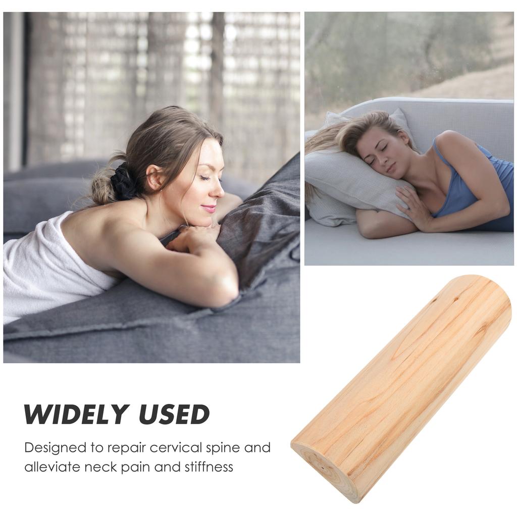 Smooth Pillow Wooden Pillow Small Neck Shoulder Pillow Wooden Shoulder Pillow Neck Pillow