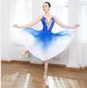 Robe longue de ballet pour femmes et enfants, tutu de ballet, dégradé, costumes de danse moderne, performance, ballerine, robe de ballet en mousseline de soie
