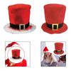 Jul Hög hatt Kreativ Dekoration Stadig för Män Kvinnor Tomtehatt Julhatt för Cosplay Festivaler Rekvisita Temafest Utklädning