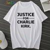 Charlie Kirk Freedom Shirt Human Rights Funny Political Protest Tshirt Classics Shortsleeve Tops Unisex Streetwear Tshirts