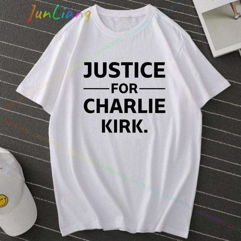 Charlie Kirk Freedom Shirt Human Rights Funny Political Protest Tshirt Classics Shortsleeve Tops Unisex Streetwear Tshirts