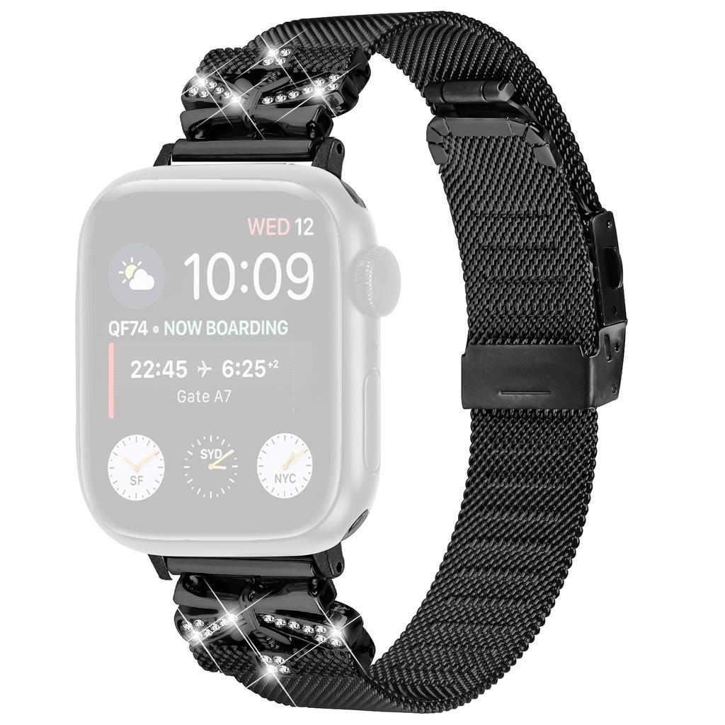 Watch Band for Apple Watch Series 10 42mm/9 8 7 41mm/Series 6 5 4 SE SE (2022) SE (2023) 40mm/Series 3 2 1 38mm Stainless Steel Strap