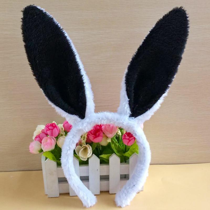 Kids Animal Costume Headband With Plush Bunny Ears And Sparkle Finish