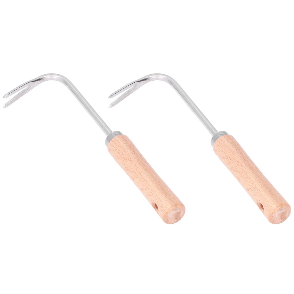 2 Stück Garten Unkrautstecher Leicht Effizient Arbeitssparend Ergonomisches Design Klein Kompakt Graben