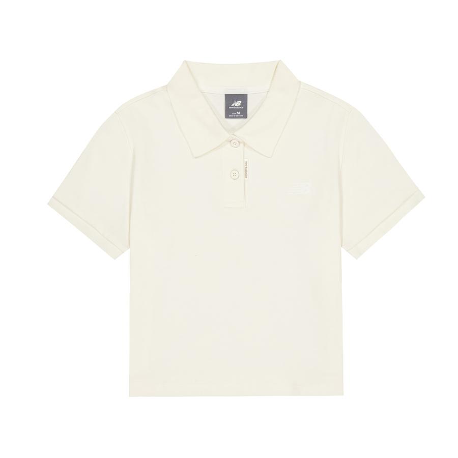 New Balance Polo Shirt Women s Ivory White NFF27032-IV M