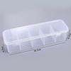 Dustproof Desktop Organizer Transparent Cable Container 5 Grids Data Cable Storage Box  Mouse line